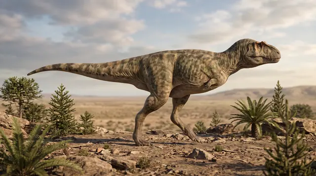 Научная реконструкция рода Chenanisaurus в среде его времени