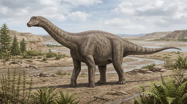 Научная реконструкция рода Gspsaurus в среде его времени