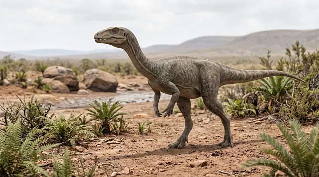 Научная реконструкция рода Gyposaurus в среде его времени