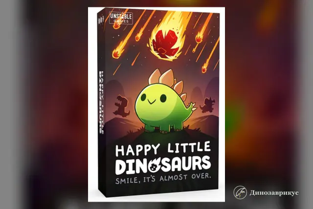 Обложка настольной игры Happy Little Dinosaurs