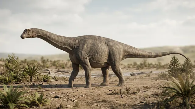 Научная реконструкция рода Sulaimanisaurus в среде его времени