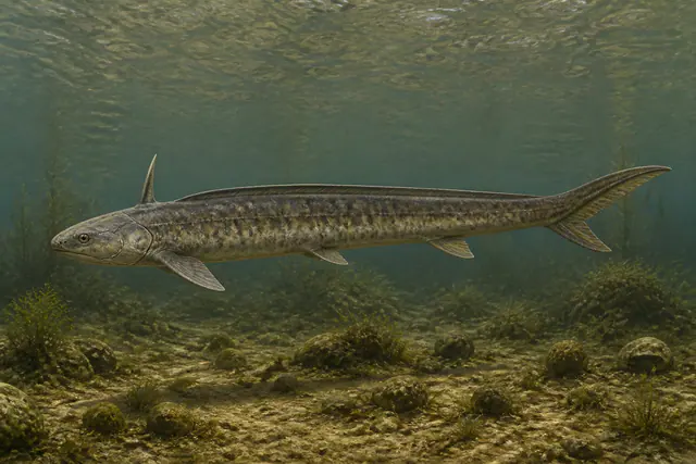 Научная реконструкция рода Xenacanthus в среде его времени