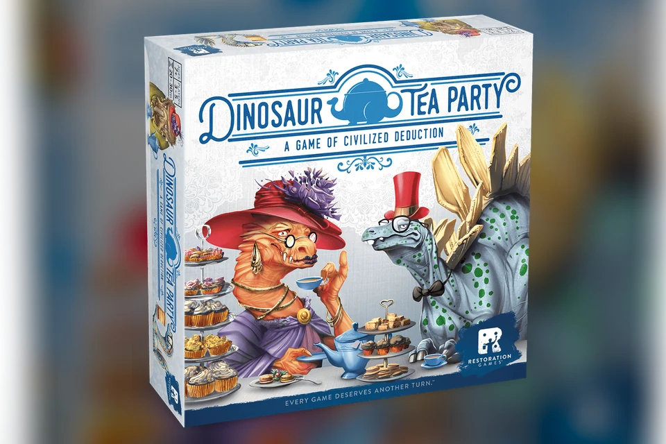 Обложка настольной игры Dinosaur Tea Party