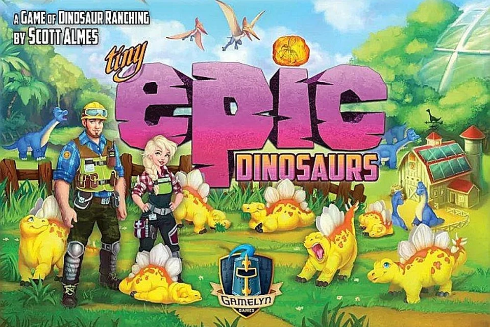 Обложка настольной игры Tiny Epic Dinosaurs
