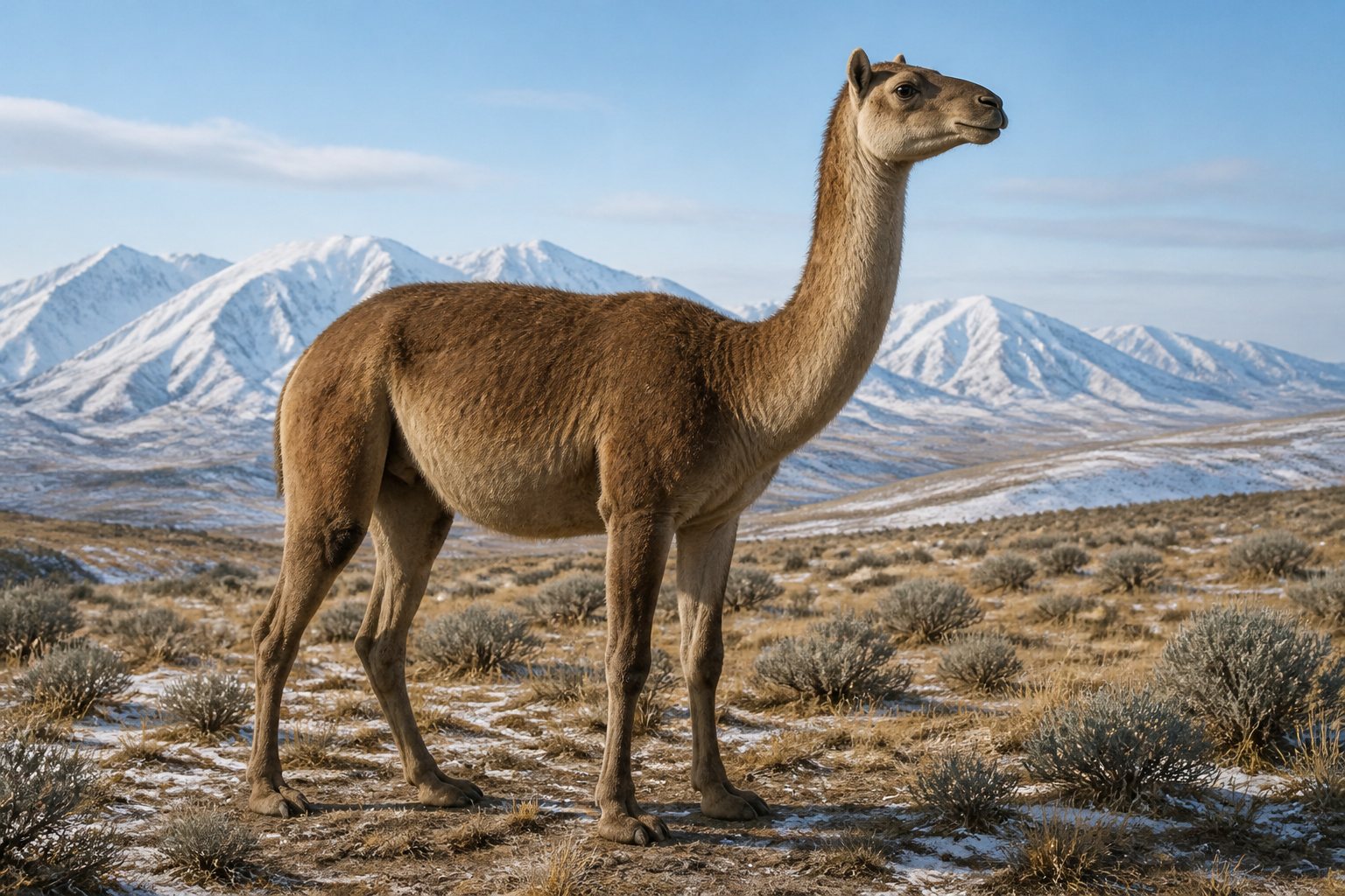 Научная реконструкция рода Camelops в среде его времени