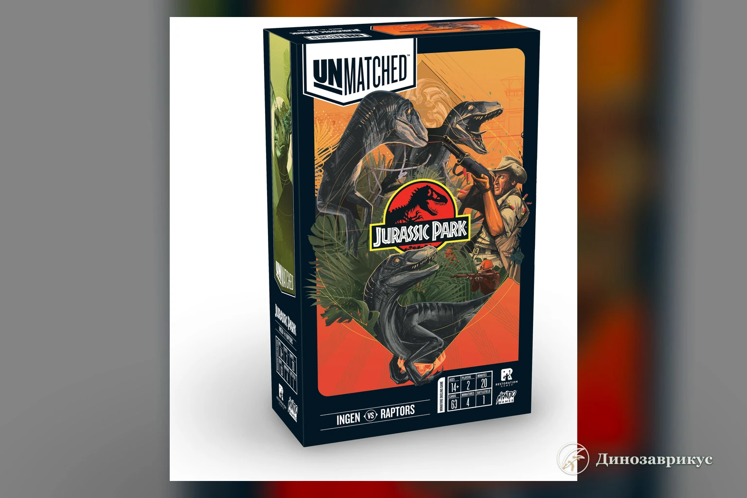 Обложка Unmatched Jurassic Park InGen vs Raptors