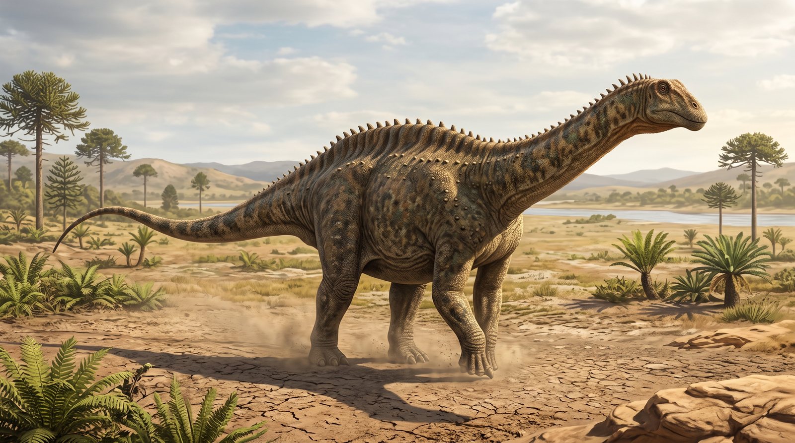 Научная реконструкция рода Demandasaurus в среде его времени