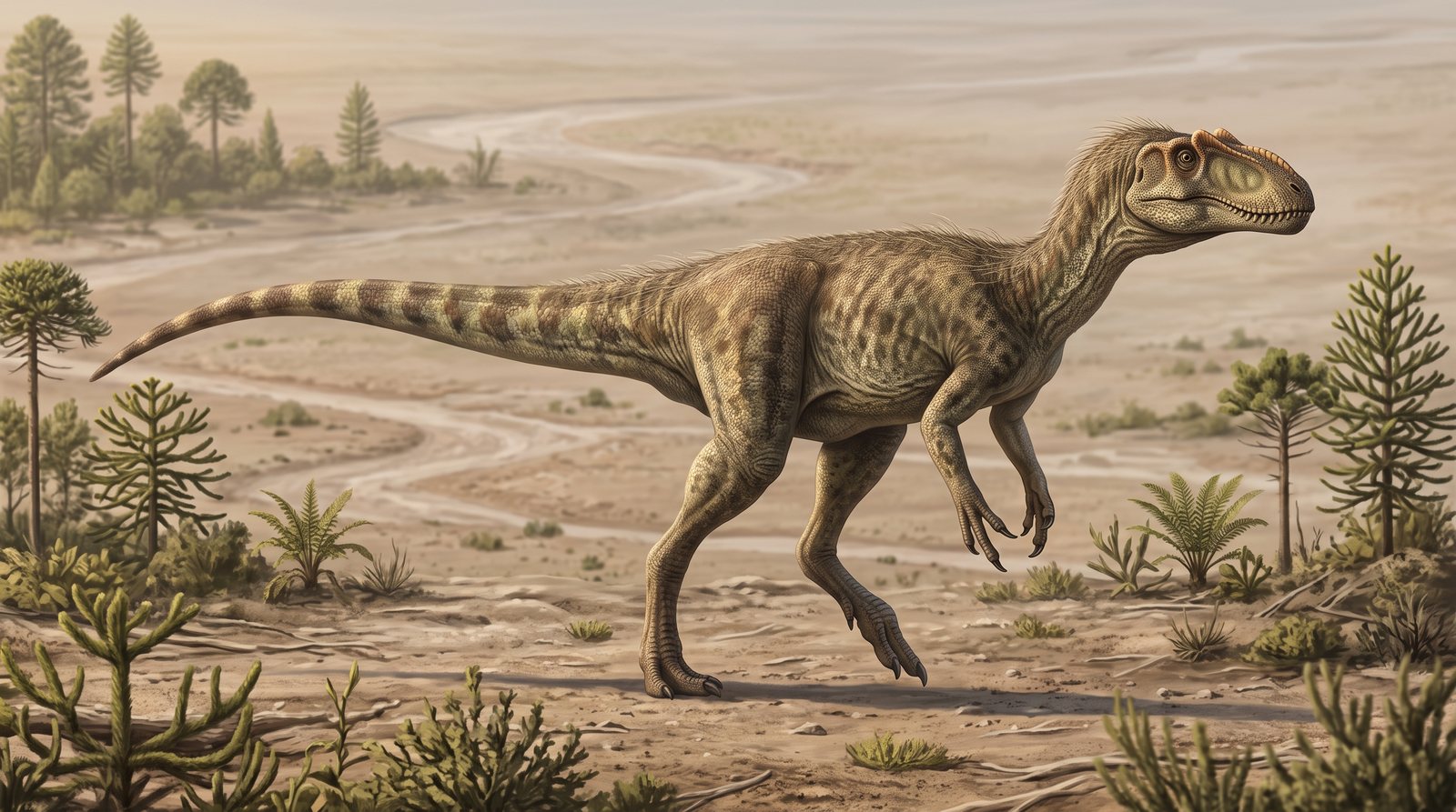 Научная реконструкция рода Dracovenator в среде его времени
