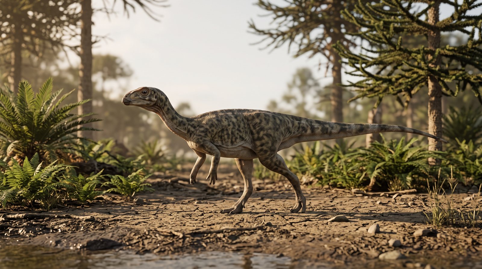 Научная реконструкция рода Gongbusaurus в среде его времени