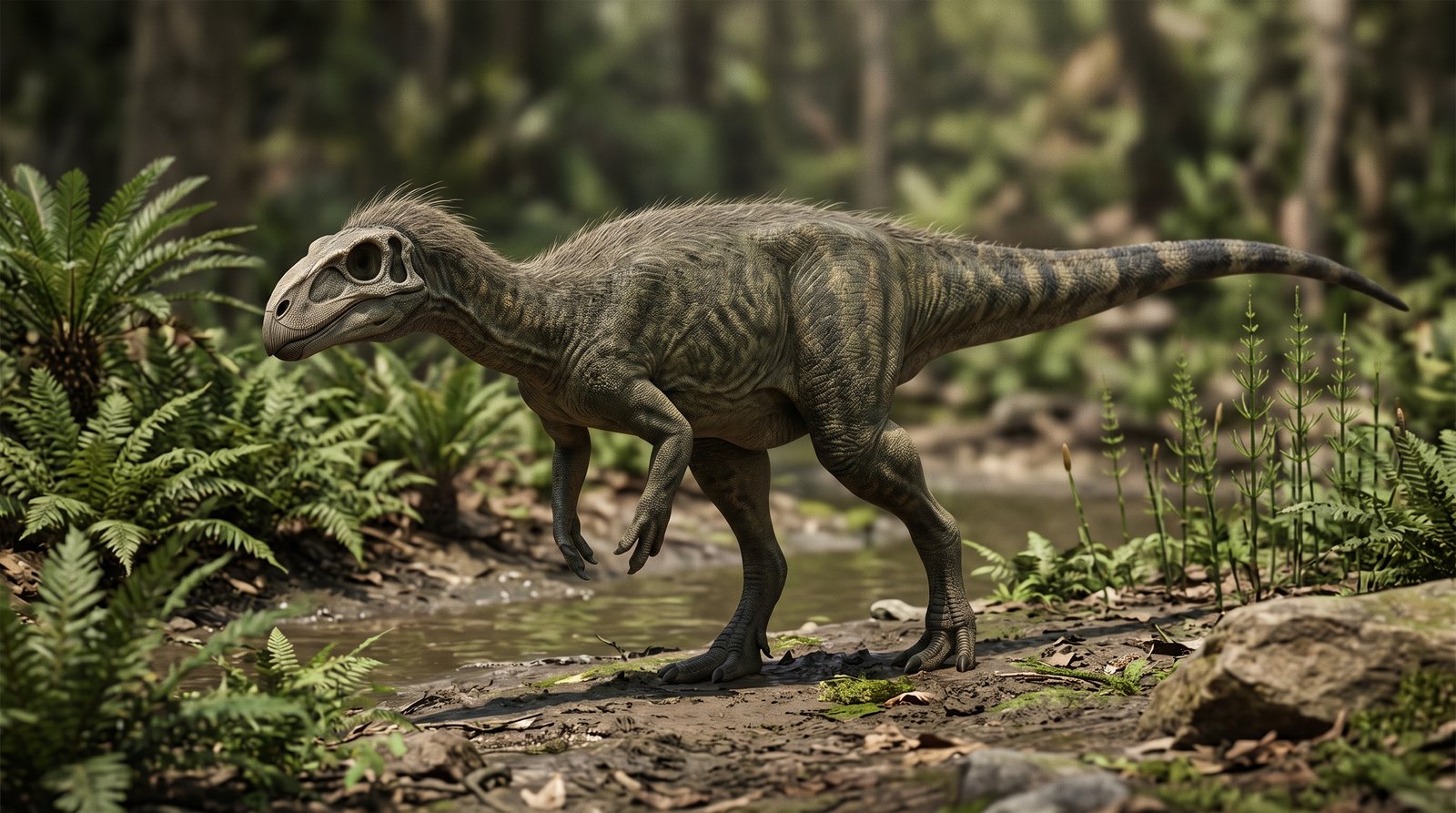 Научная реконструкция рода Limusaurus в среде его времени