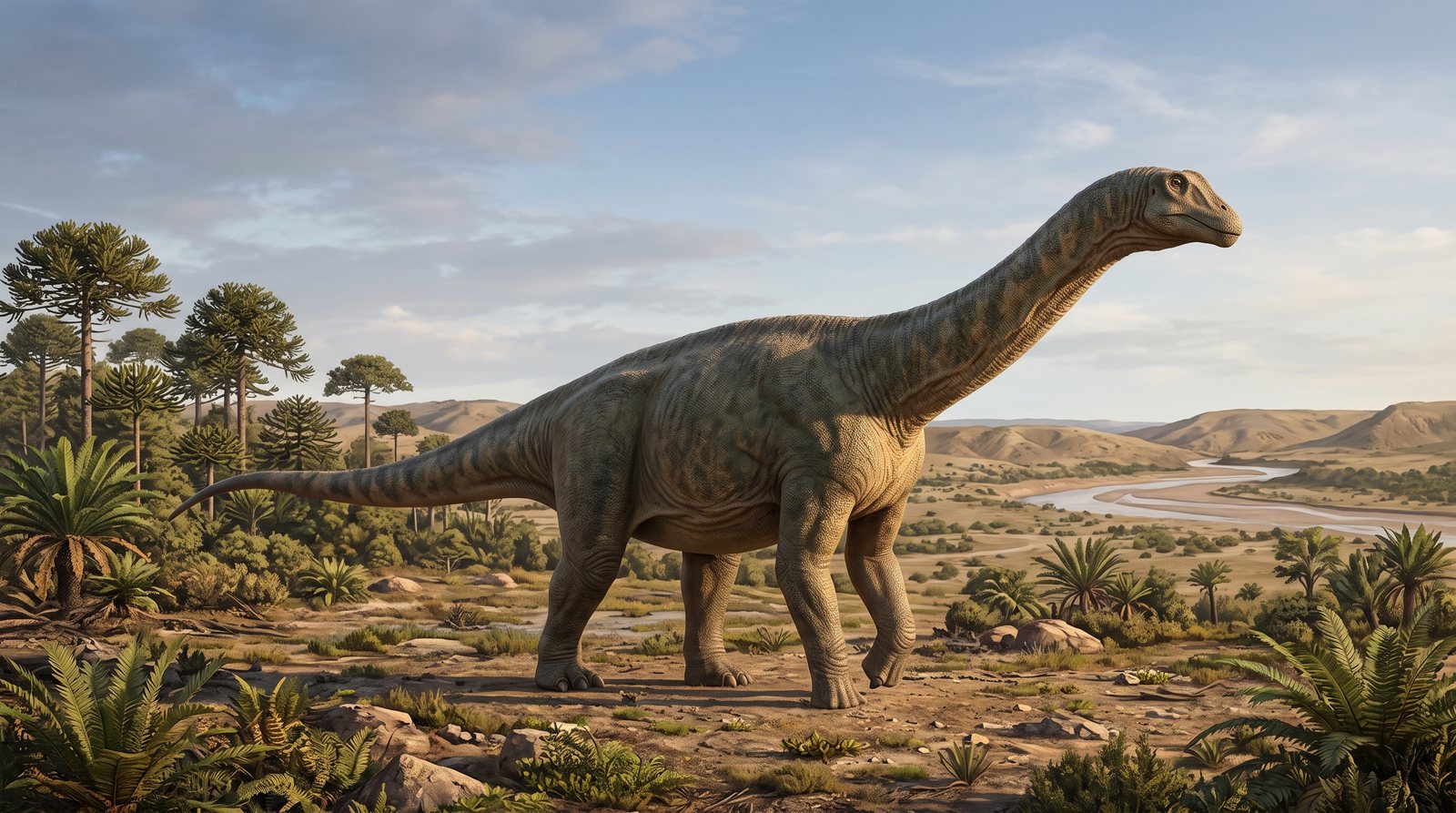 Научная реконструкция рода Lourinhasaurus в среде его времени