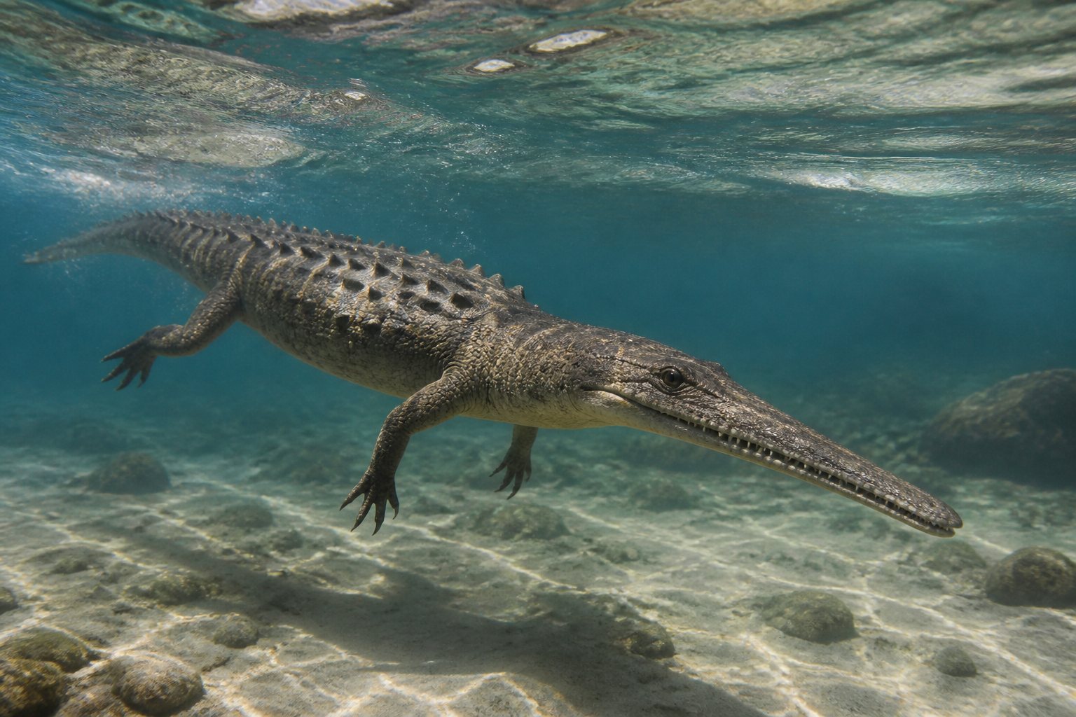 Научная реконструкция рода Mystriosaurus в среде его времени