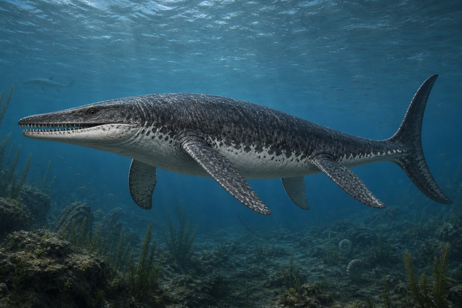 Научная реконструкция рода Platecarpus в среде его времени