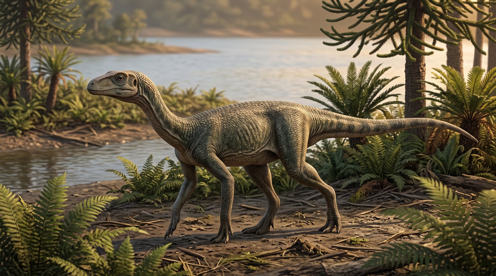 Научная реконструкция рода Silesaurus в среде его времени