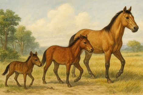 Возникновение лошадей: путь от трёхпалых к скакунам