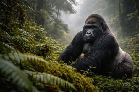 Горная горилла: хрупкое будущее сильнейших приматов
