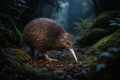 Киви: как ночная птица теряет свой остров
