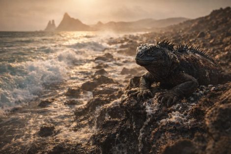 Морская игуана — одно из самых необычных животных планеты. Это единственная ящерица в мире, которая научилась добывать пищу в океане, ныряя за водорослями среди холодных течений. Миллионы лет она жила в почти неизменном мире Галапагосских островов, идеально подстроившись под местные условия. Но сегодня главным врагом морской игуаны становится не хищник и не человек напрямую, а изменение климата. 🌊 Жизнь между лавой и океаном Морские игуаны обитают на вулканических берегах, где суша буквально обрывается в море. Их рацион почти полностью состоит из морских водорослей, растущих на подводных камнях. Чтобы добыть пищу, игуаны ныряют в холодную воду, а затем часами греются на чёрных лавовых скалах, восстанавливая температуру тела. Эта система выживания крайне точна и хрупка. Она работает только при стабильном сочетании температуры воды, течений и доступности водорослей. 🌡️ Когда океан становится слишком тёплым Главная угроза морским игуанам связана с учащением и усилением климатических аномалий, особенно явлений типа Эль-Ниньо. В такие периоды тёплая вода вытесняет холодные течения, а водоросли массово погибают. Последствия для игуан драматичны: резкое сокращение пищи; голод и потеря массы тела; снижение репродуктивного успеха; гибель молодых и ослабленных особей. Иногда популяции теряют до половины численности всего за один неблагоприятный сезон. 🧬 Адаптация на пределе Морские игуаны обладают удивительной способностью временно уменьшаться в размерах во время голода — их скелет буквально «сжимается». Это помогает пережить трудные периоды, но не является бесконечным решением. При частых климатических сбоях организм просто не успевает восстановиться. Кроме того, повышение уровня океана и изменение береговой линии сокращают удобные места для отдыха и гнездования. 🏝️ Изолированность как проблема Галапагосские острова — замкнутая система. Игуаны не могут мигрировать в другие регионы или сменить среду обитания. Если условия ухудшаются, им просто некуда уходить. 🌍 Почему их история важна Морская игуана — живой индикатор состояния океанических экосистем. Её уязвимость показывает, как даже идеально приспособленные виды оказываются бессильны перед быстрыми климатическими изменениями. 🌅 Долгая эволюция и короткое будущее? Морские игуаны пережили вулканы, изменения уровня моря и тысячелетия изоляции. Но климат XXI века меняется быстрее, чем природа успевает подстроиться. И сегодня судьба этого древнего вида зависит не от силы или хитрости, а от того, сможет ли человечество замедлить изменения, которые уже вышли за пределы островов.