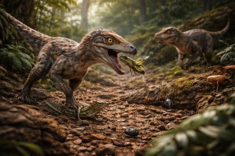Как мелкие динозавры охотились на насекомых и ящериц