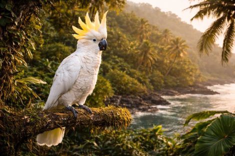 Какаду сульфурохохлатый островной формы: шумный вид, который исчезает тихо 