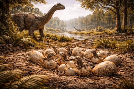 Гнёзда, кладки и забота: размножение динозавров юрского периода
