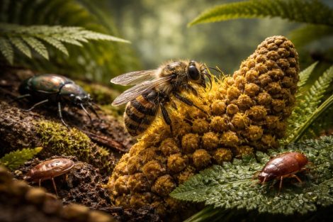 Микромир юры: насекомые, клещи и первые опылители