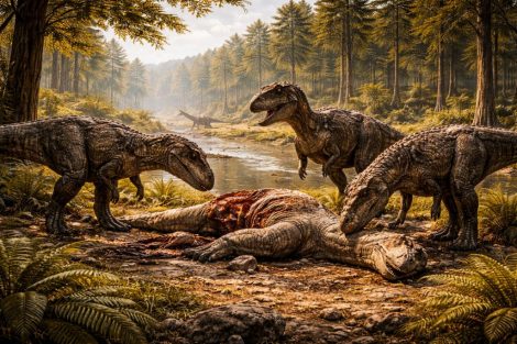 Охота стаей или в одиночку: социальное поведение хищников юры