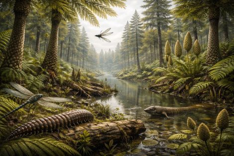 Угольные болота карбона: мир папоротников и хвощей