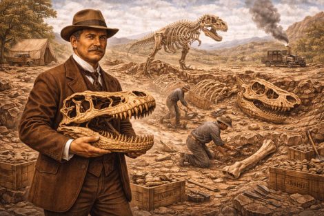 Как Барнум Браун открыл тираннозавра рекса