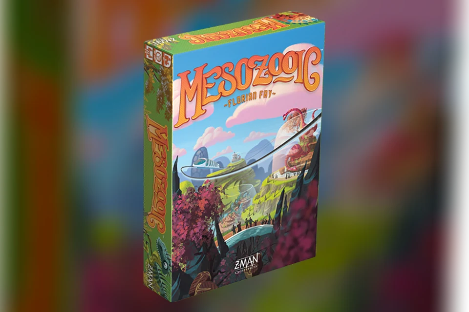 Обложка настольной игры Mesozooic